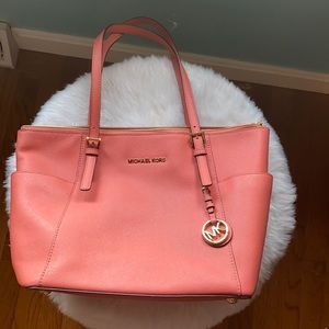 Used Salmon Michael Kors purse